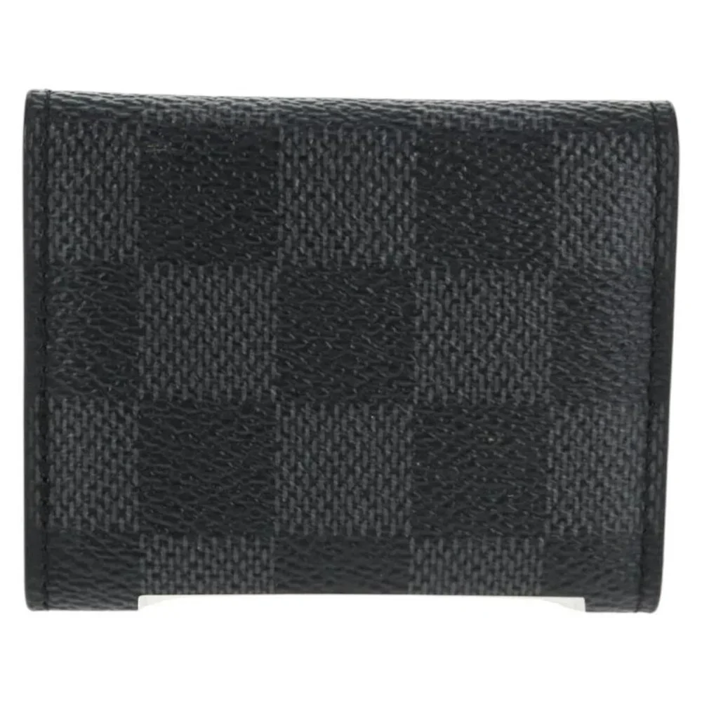 LOUIS VUITTON Damier Graphite Cuff Case Cufflinks M66948 LV Auth 143486V